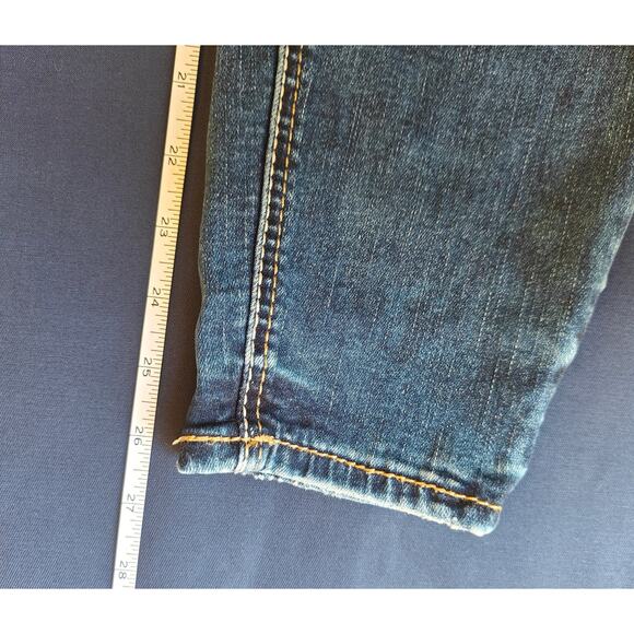 Silver Jeans Co Avery Ankle Skinny Jeans Size 14x L27 Dark Wash Stretch - Picture 6 of 6